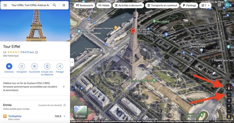 Comment voir sa maison en 3D et en vue satellite sur Google