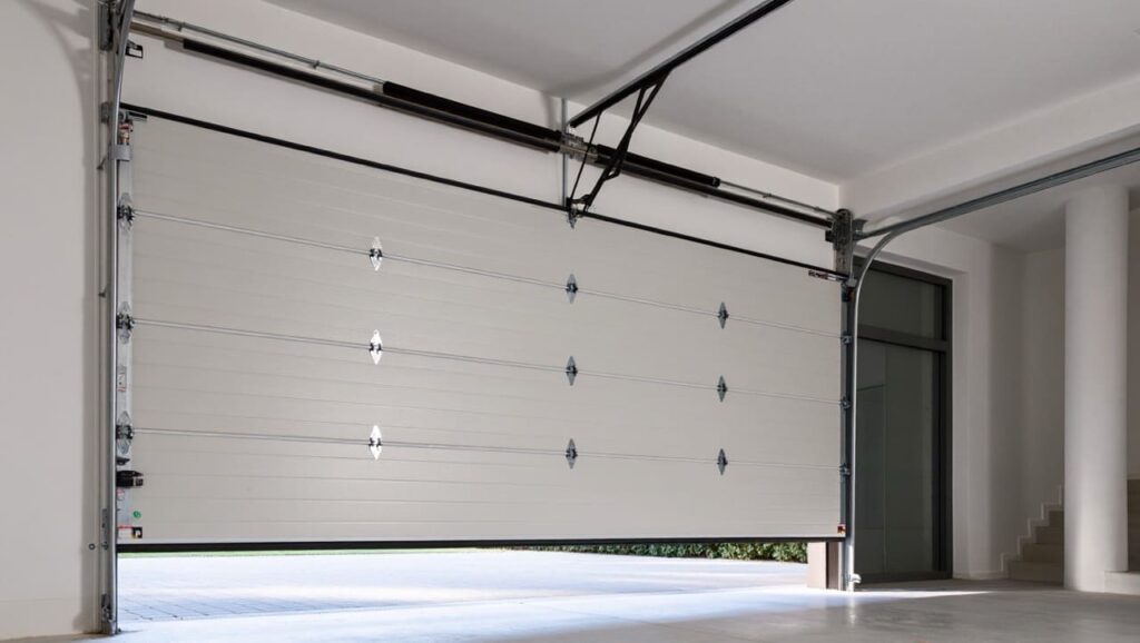 utilisation d'une porte de garage sectionnelle